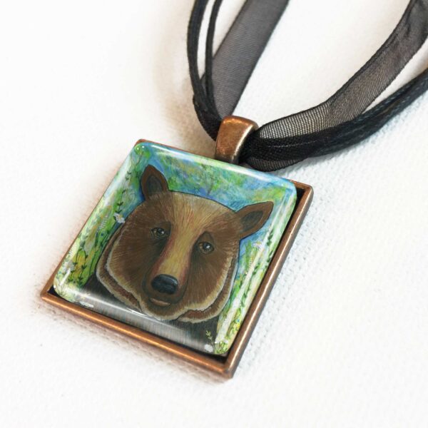 Bear in Flowers - Pendant