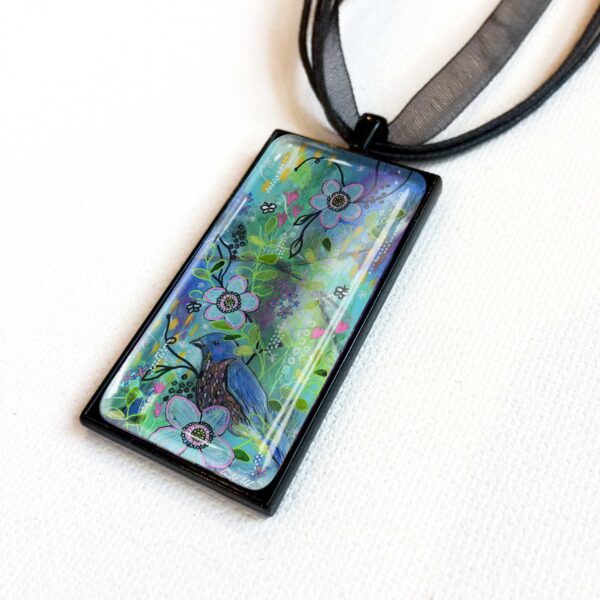 Bluebird Resting - Pendant
