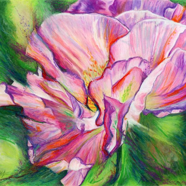"Bursting", 11" x 14", mixed media 