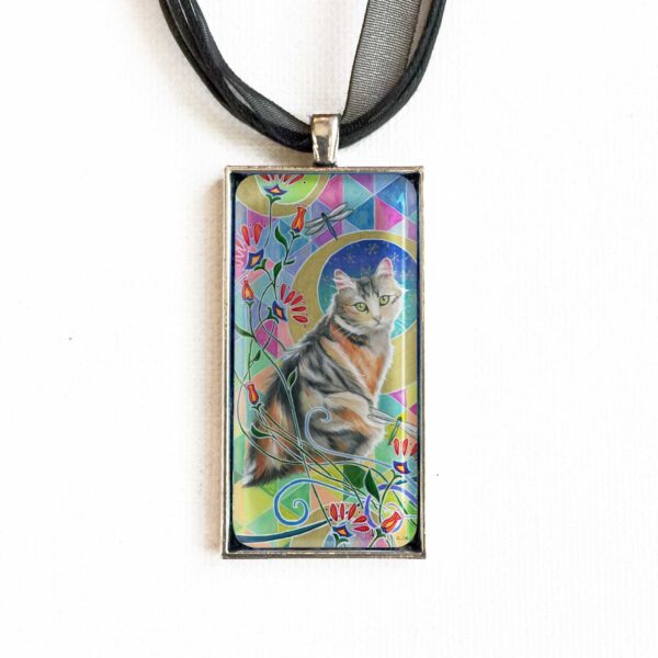 Calico and Dragonflies - Pendant
