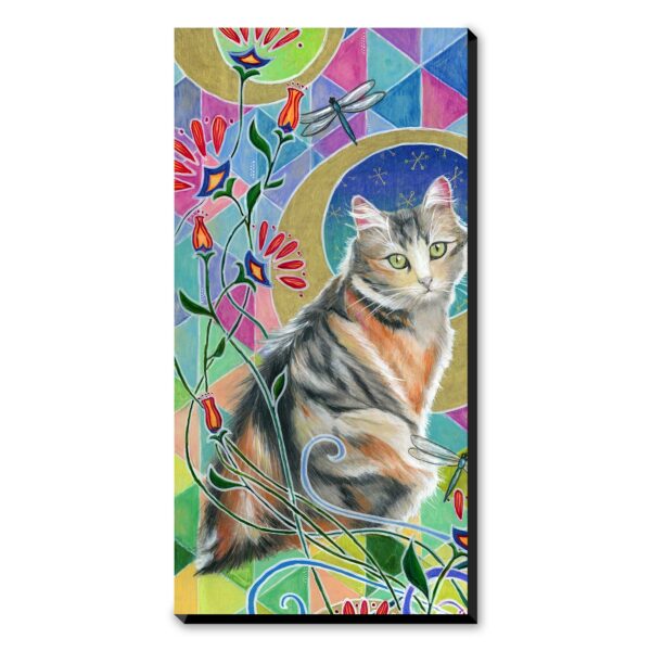 Calico and Dragonflies - Art Print