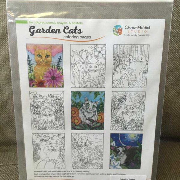 Garden Cats Coloring Book
