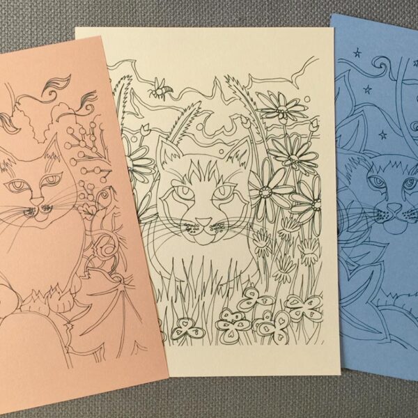 Garden Cats Coloring Book
