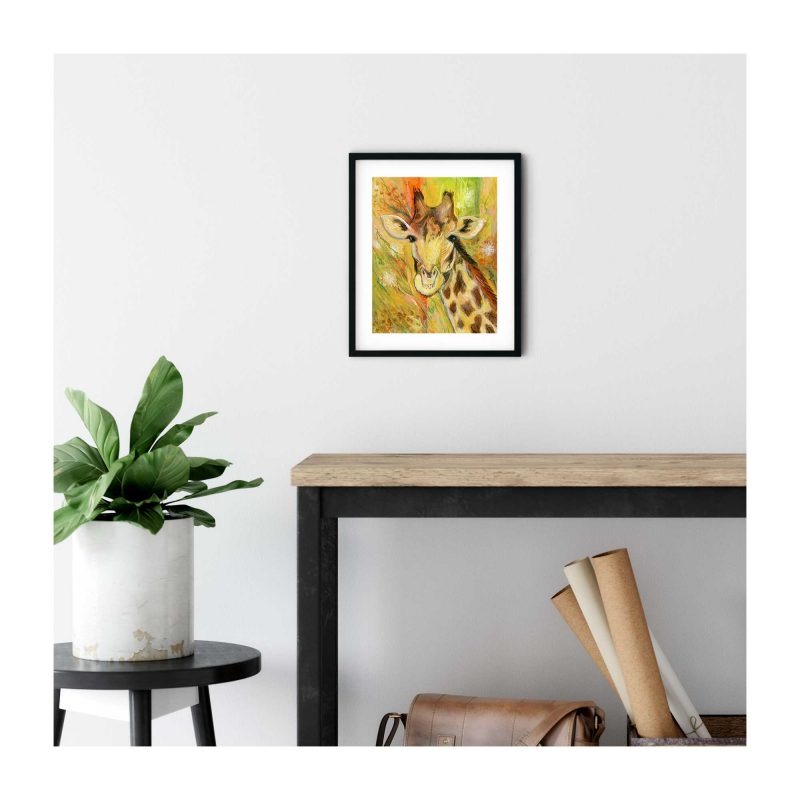 Giraffe Wishes - Art Print - Image 3