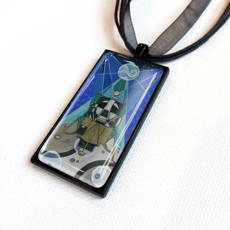Holiday Lunar Lander - Pendant
