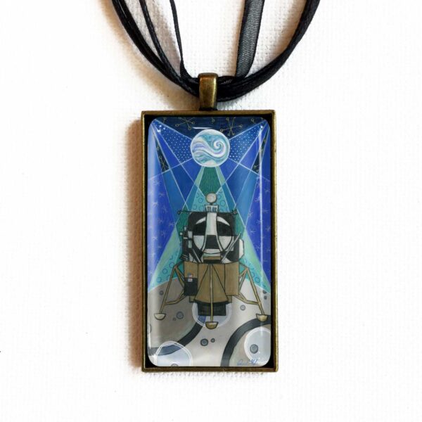 Holiday Lunar Lander - Pendant