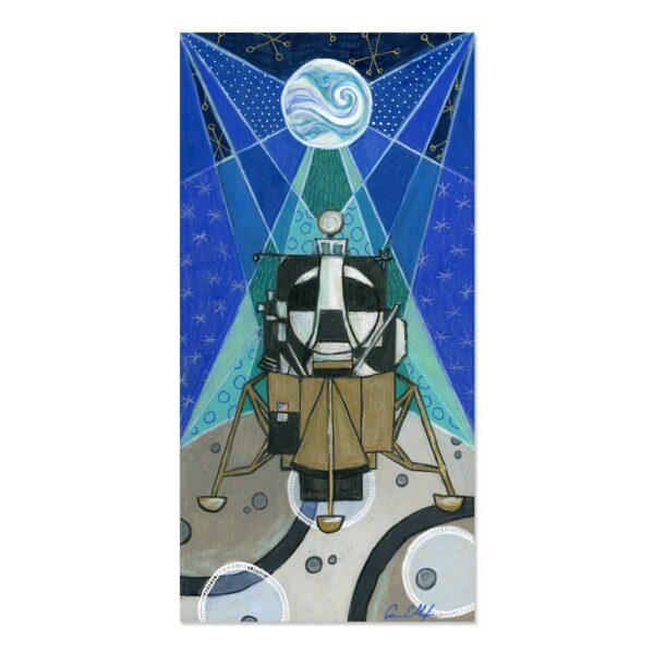 Holiday Lunar Lander - Art Print