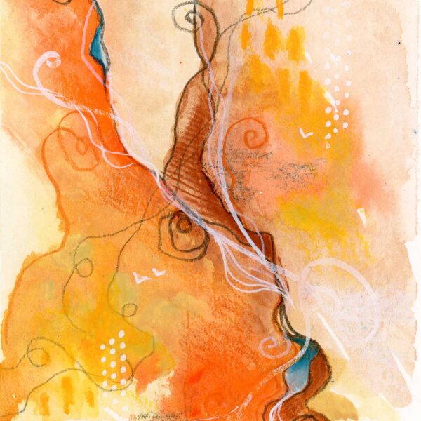Journey #4, 5"x7", mixed media