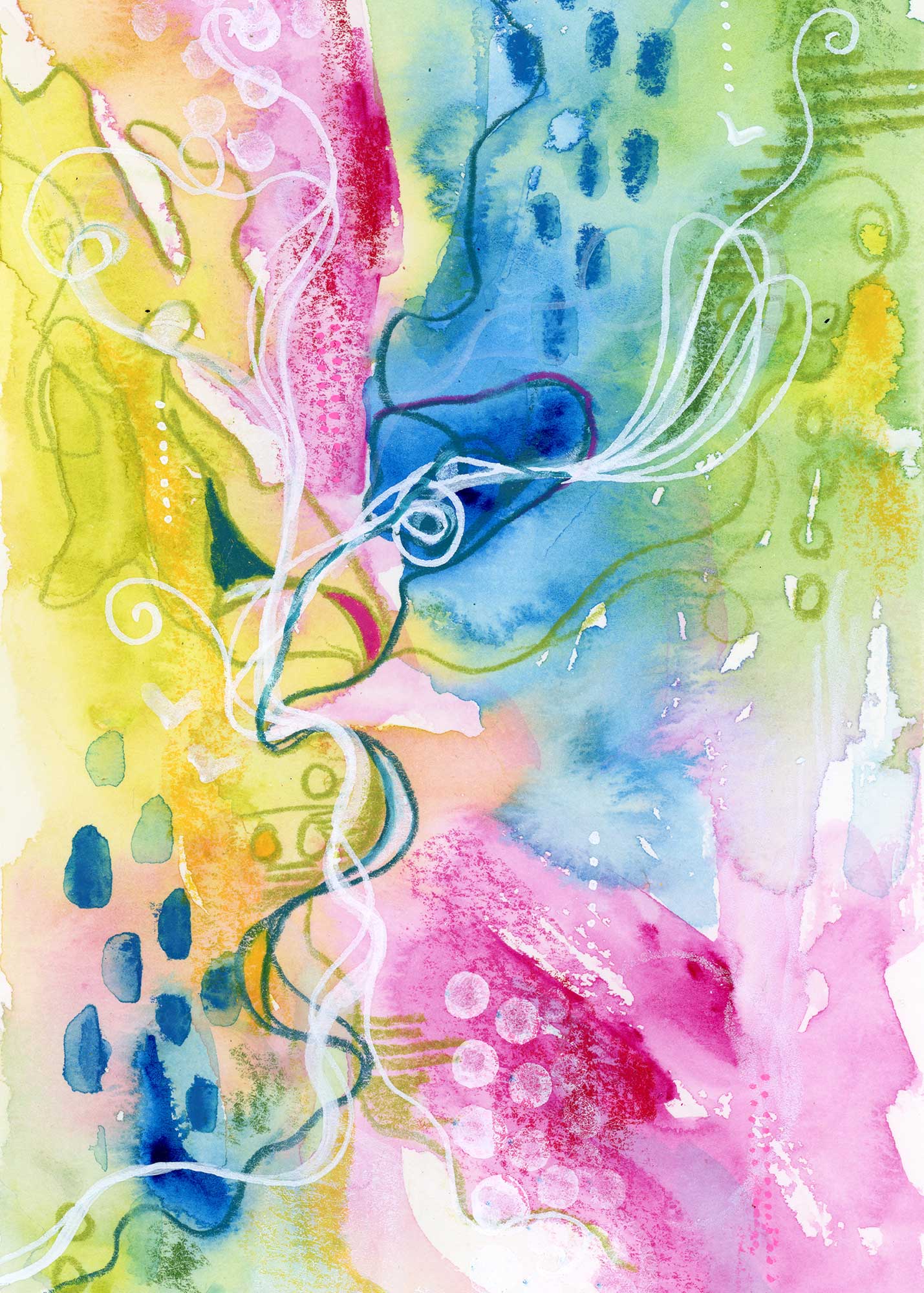 Journey #5, 5"x7", mixed media