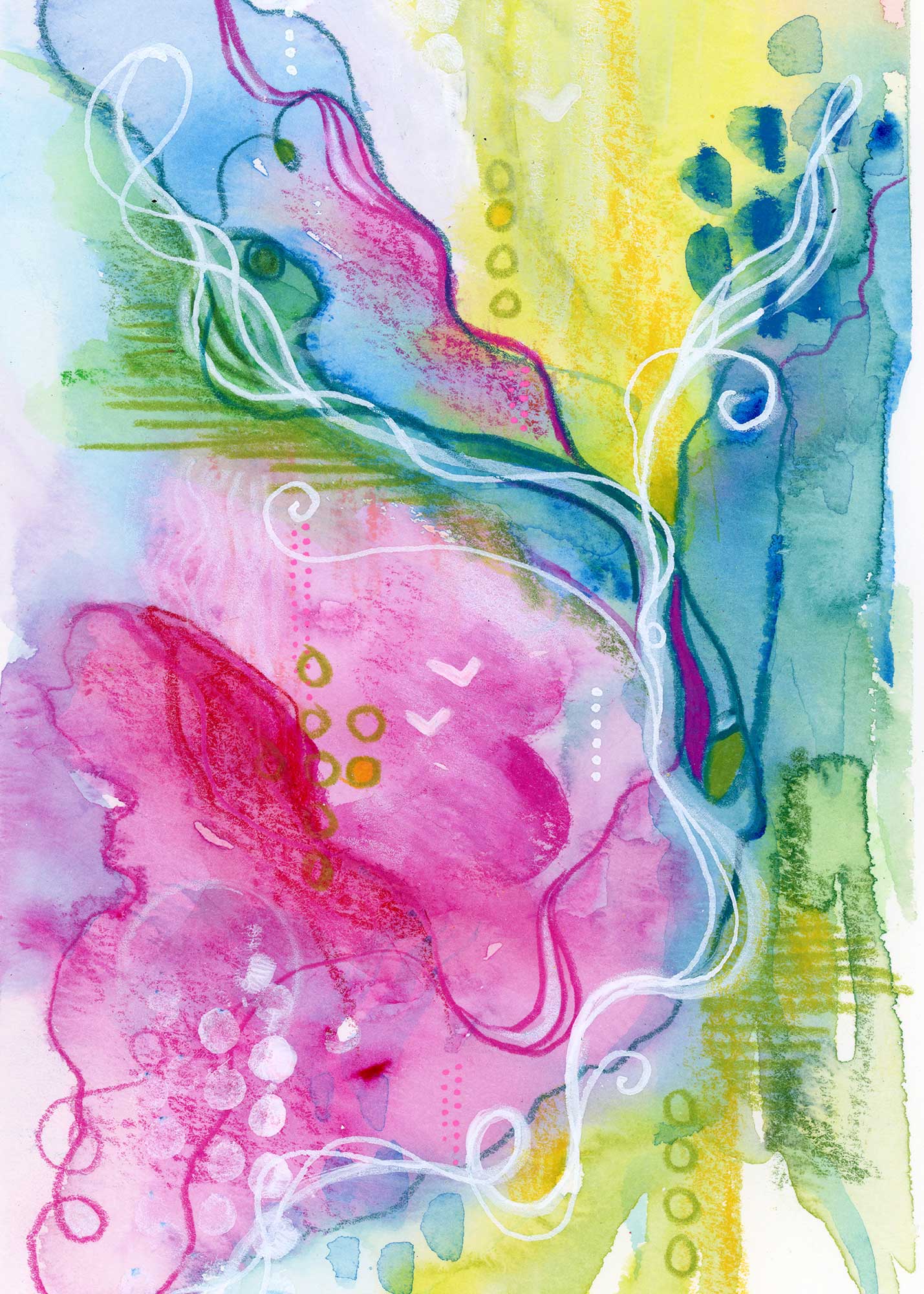 Journey #6, 5"x7", mixed media