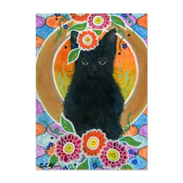 Little Black Fluff - Art Print