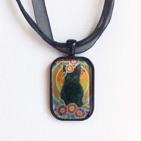 Little Black Fluff - Pendant