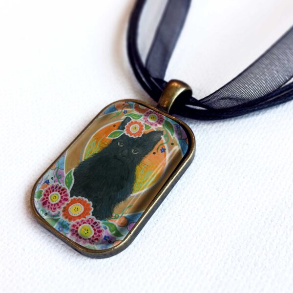 Little Black Fluff - Pendant