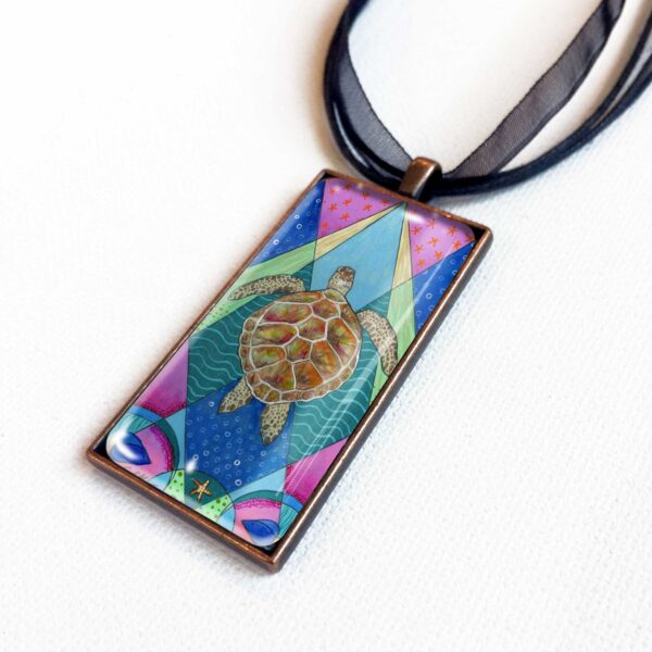 Mod Sea Turtle - Pendant