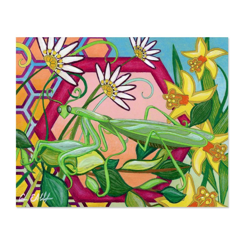 Praying Mantis - Art Print - Image 2