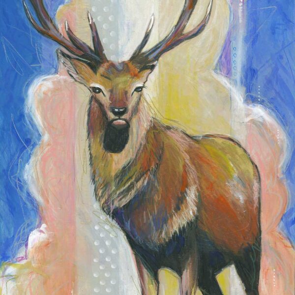 "Summit", 12" x 24", mixed media
