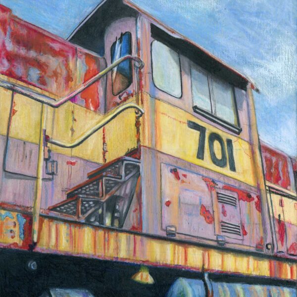 "The 701", 8" x 10", colored pencil 