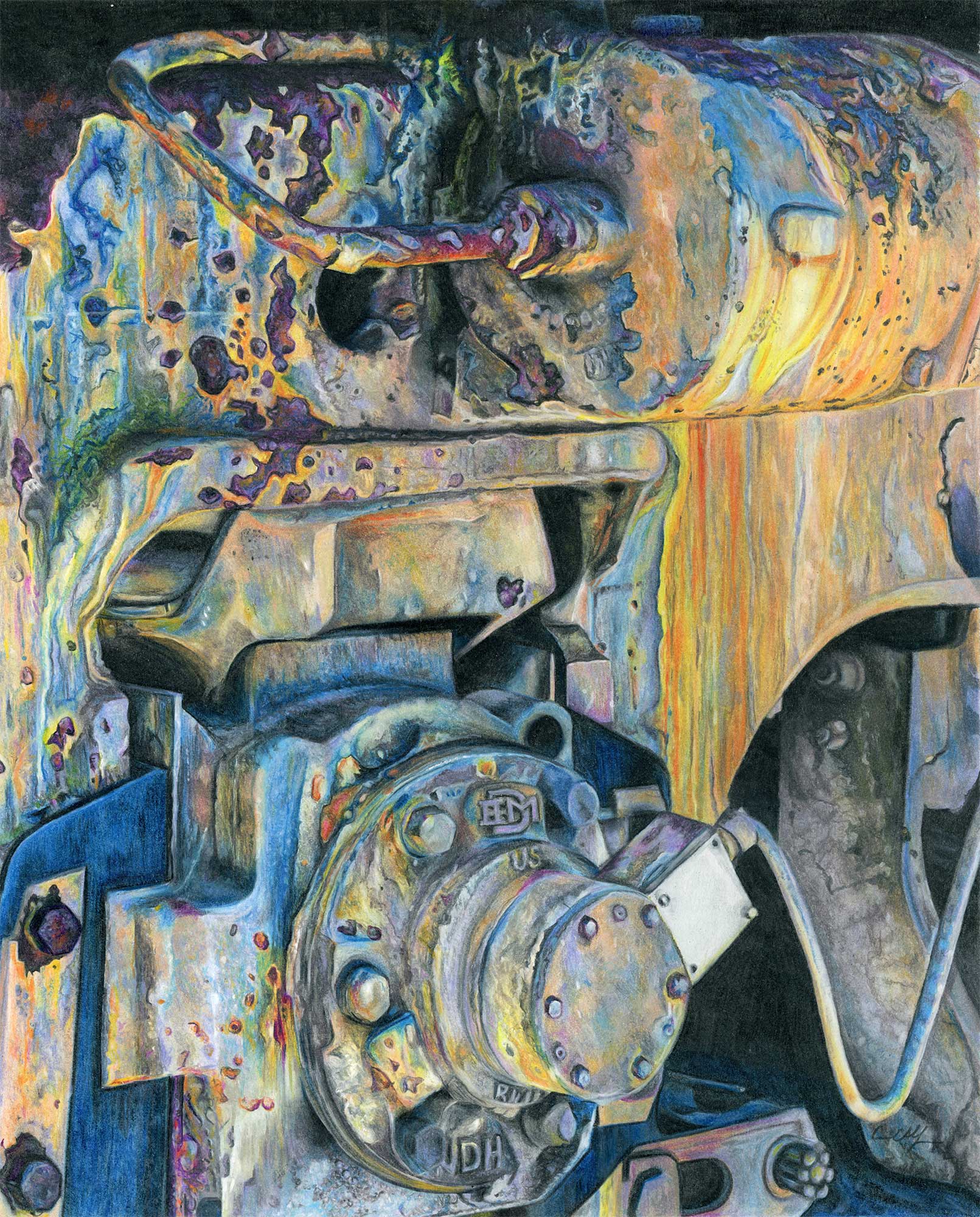 SOLD - "Timeless Memories", 16" x 20", colored pencil