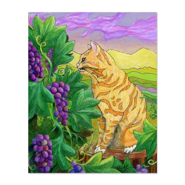 Vineyard Tabby - Art Print