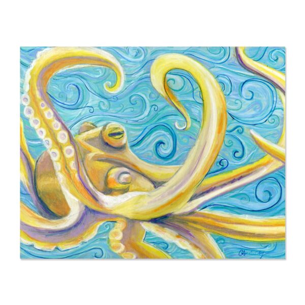 Yellow Octopus - Art Print