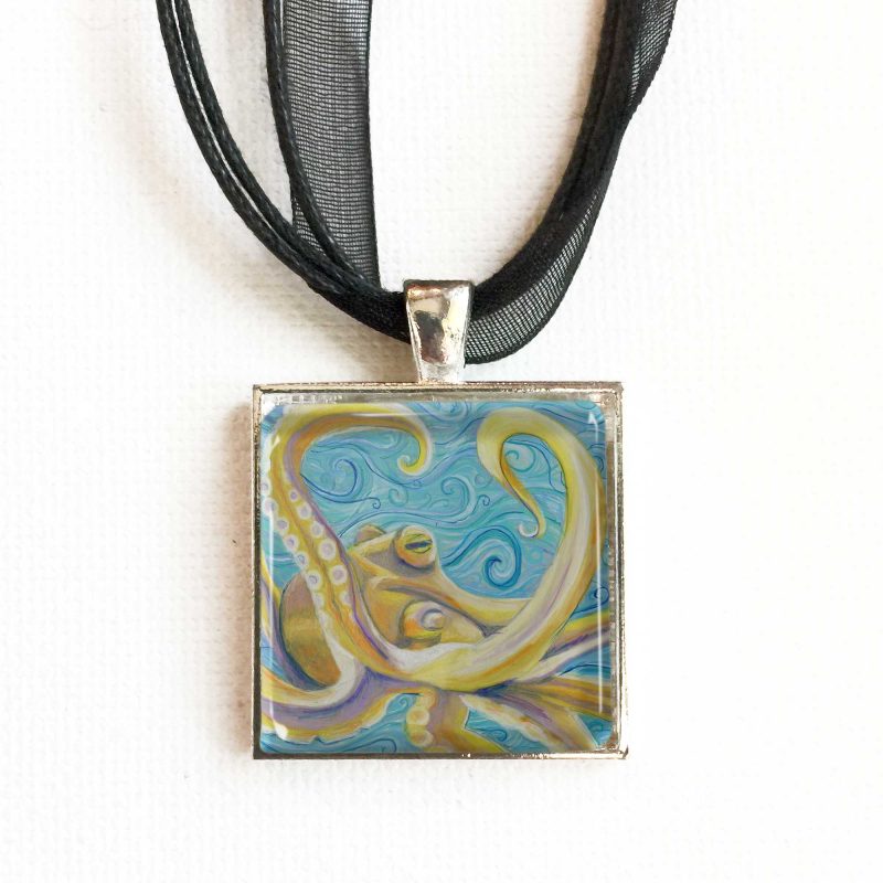 Yellow Octopus - Pendant