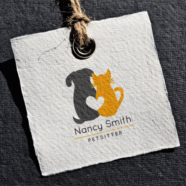 Dog and Cat Logo - Instant Download