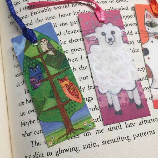 Mid Mod Animals Mini-Bookmarks