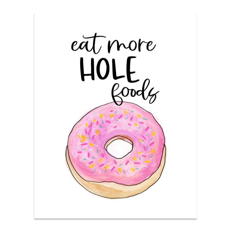 Eat More Hole Foods - Art Print - Image 2