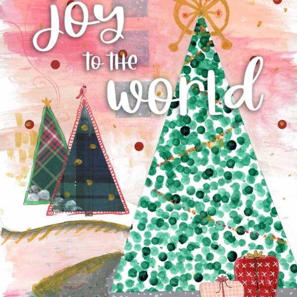 Joy to the World, 8" x 10", mixed media