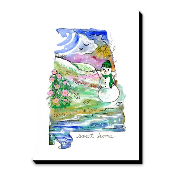 Sweet Home Snowman - Art Print
