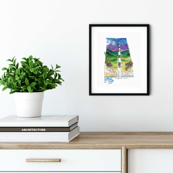 Sweet Home Saturn V - Art Print
