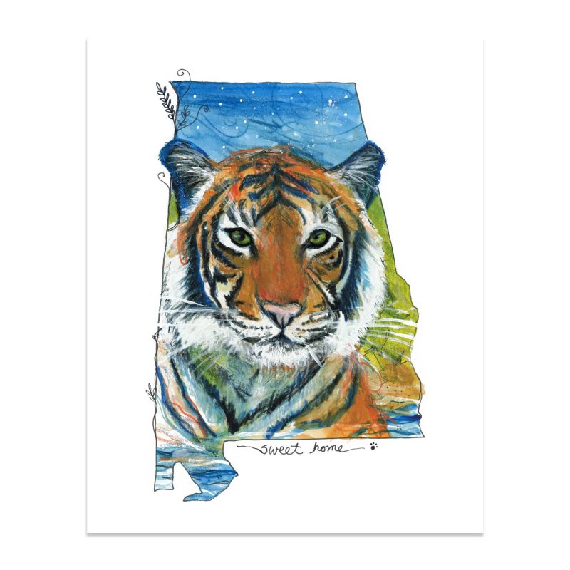 Track 'Em Tigers - Art Print - Image 4