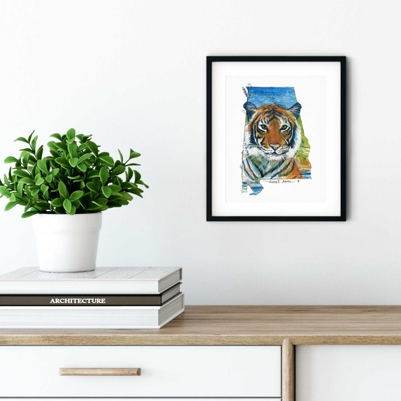 Track 'Em Tigers - Art Print - Image 2