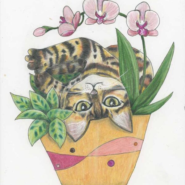 I'm SO Adorable, 8" x 10", colored pencil