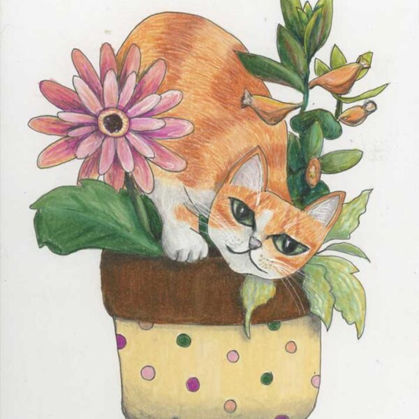 Play with Me, 8" x 10", colored pencil