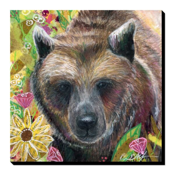 Bear in Flowers - Art Print