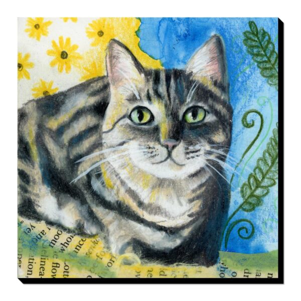 Cat By Candlelight - Art Print