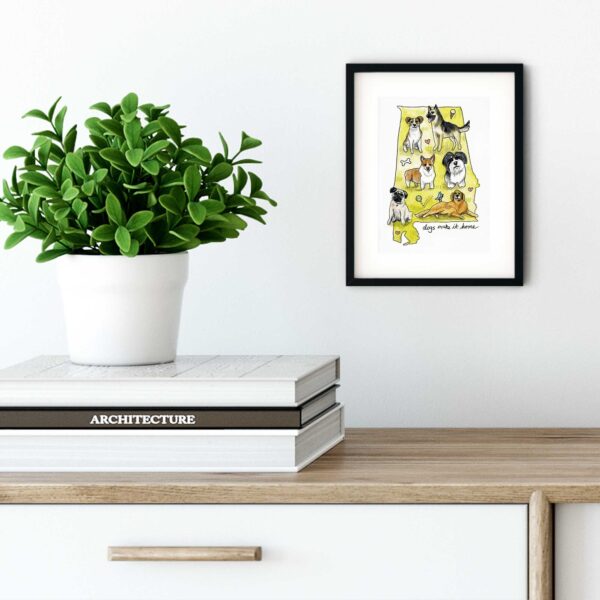 Dogs Make It Home #1 (AL) - Art Print