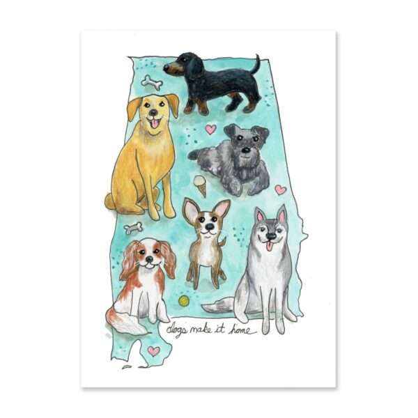 Dogs Make It Home #2 (AL) - Art Print