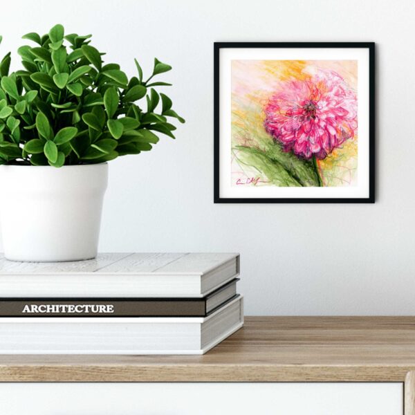 Pink Dahlia - Art Print
