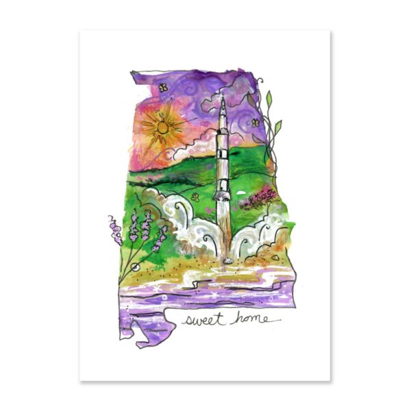 Saturn V Sunrise (AL) - Art Print