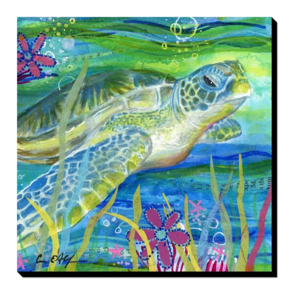 Sea Turtle Garden - Art Print
