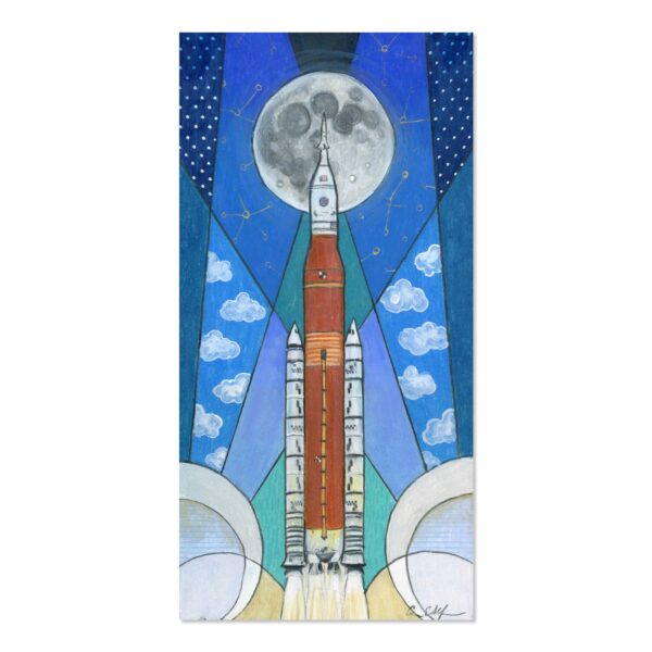 SLS Shoots the Moon - Art Print