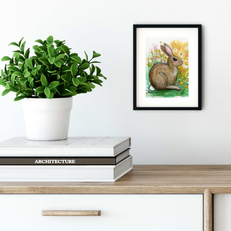 Spring Bunny - Art Print - Image 4