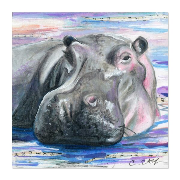 Happy Hippo - Original Art