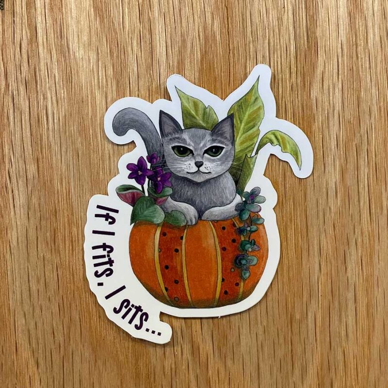 Sticker - If I Fits, I Sits - Image 2