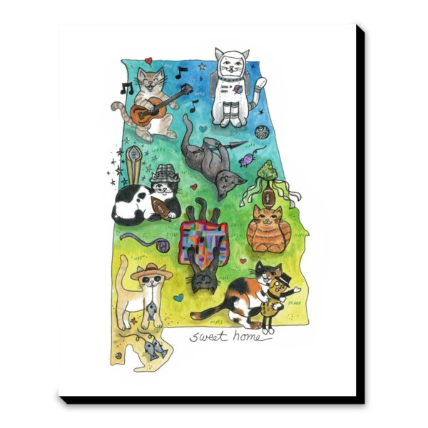 Alabama Cats - Art Print