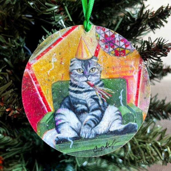 Party Cat Ornament