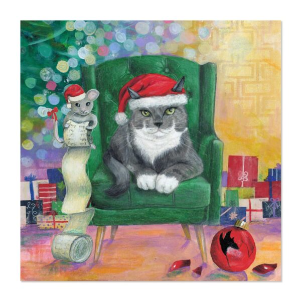 Santa Cat - Original Art