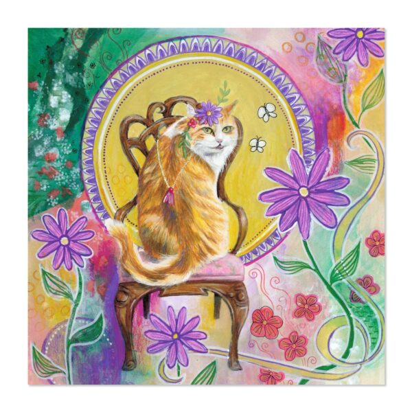 Art Nouveau Cat - Art Print